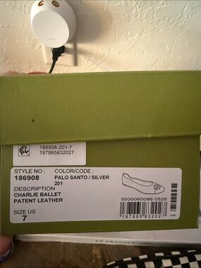 Tory Burch Charlie Ballet Flats in Palo Santo & Silver